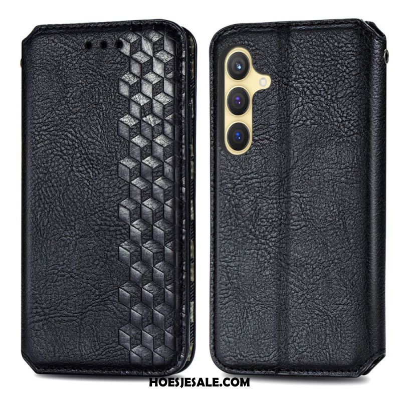 Folio-hoesje Voor Samsung Galaxy S25 5g Suède-effect