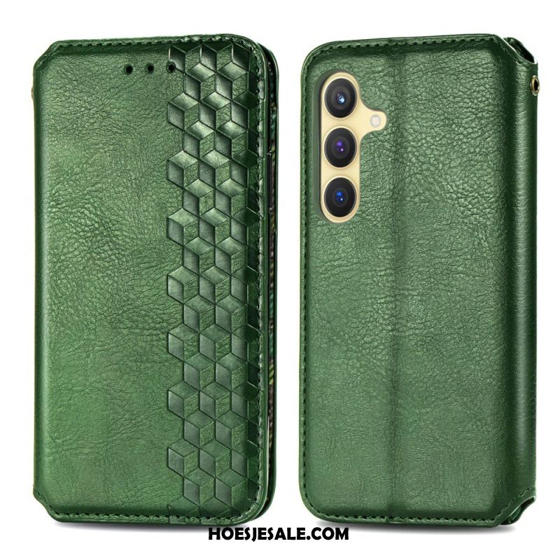 Folio-hoesje Voor Samsung Galaxy S25 5g Suède-effect