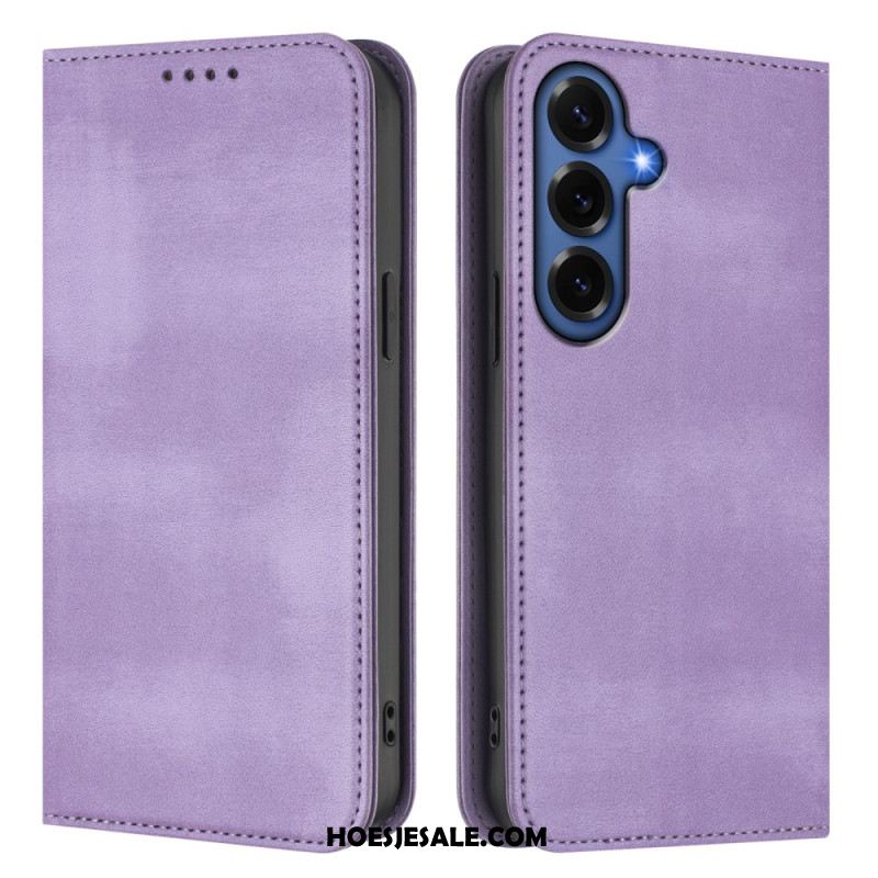 Folio-hoesje Voor Samsung Galaxy S26 Plus Retro Rfid-bescherming Met Textuur