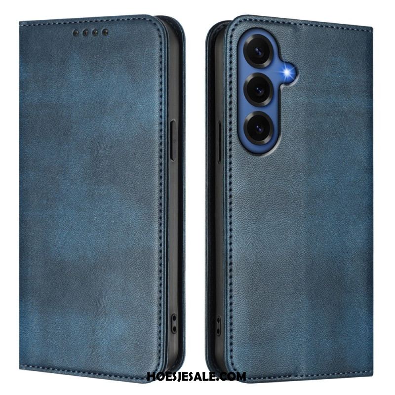 Folio-hoesje Voor Samsung Galaxy S26 Plus Retro Rfid-bescherming Met Textuur