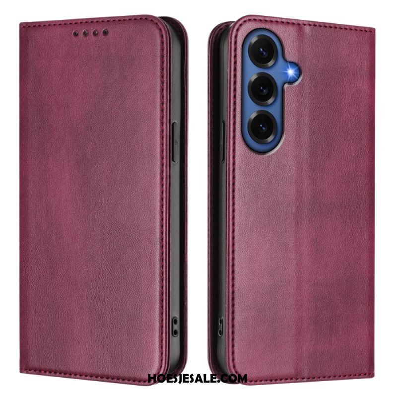 Folio-hoesje Voor Samsung Galaxy S26 Plus Retro Rfid-bescherming Met Textuur