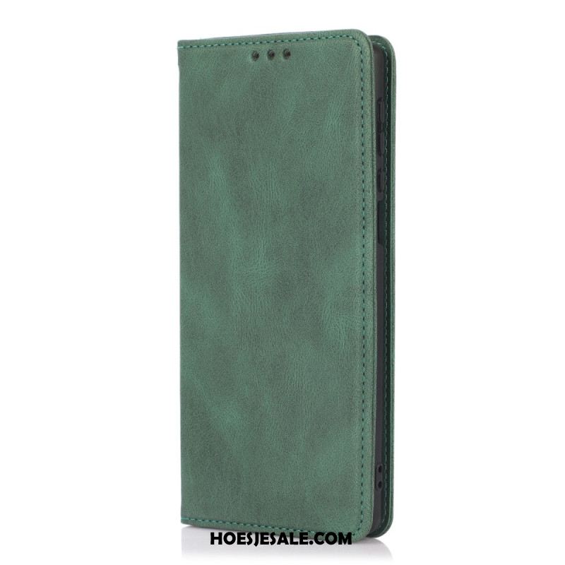 Folio-hoesje Voor Samsung Galaxy S26 Suède-effect