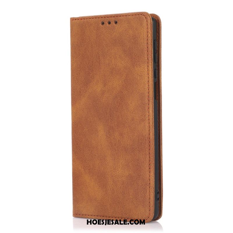 Folio-hoesje Voor Samsung Galaxy S26 Suède-effect