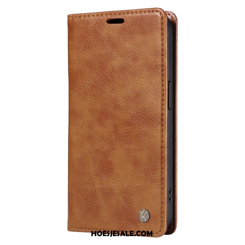 Folio-hoesje Voor Xiaomi 15 Yikatu Vintage-stijl