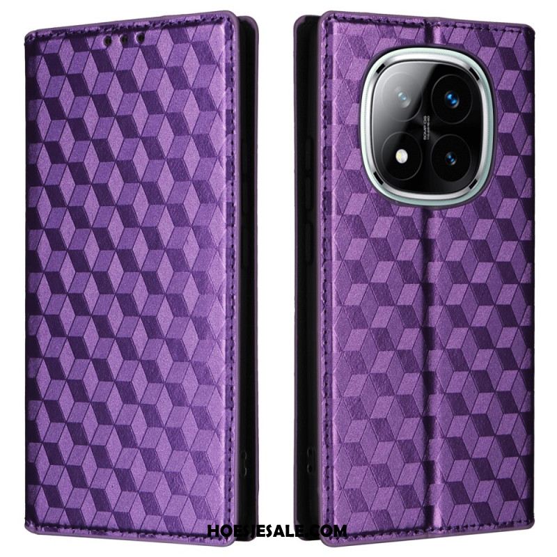 Folio-hoesje Voor Xiaomi Redmi Note 14 Pro 4g 3d Diamanten