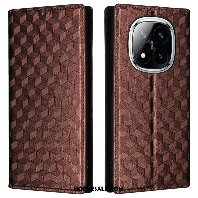 Folio-hoesje Voor Xiaomi Redmi Note 14 Pro 4g 3d Diamanten