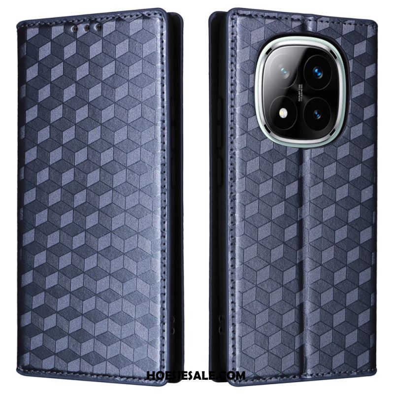 Folio-hoesje Voor Xiaomi Redmi Note 14 Pro 4g 3d Diamanten