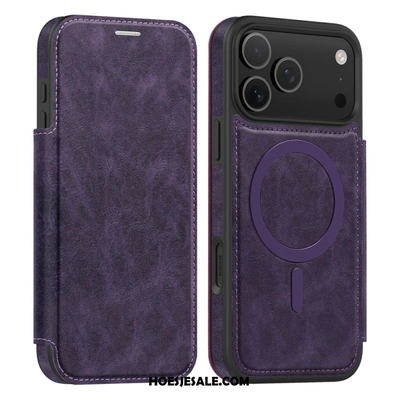 Folio-hoesje Voor iPhone 17 Pro Magsafe-compatibele Rfid-kaarthouder