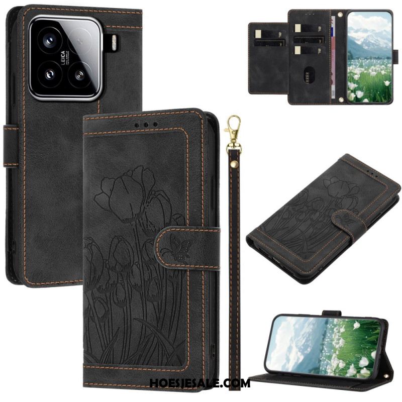 Folio-hoesje Xiaomi 15 Paardenbloemenbandje