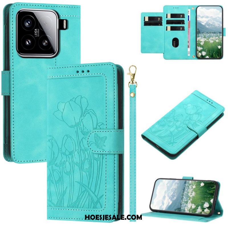 Folio-hoesje Xiaomi 15 Paardenbloemenbandje