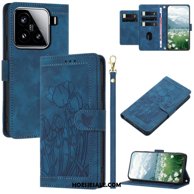 Folio-hoesje Xiaomi 15 Paardenbloemenbandje