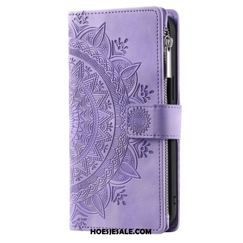 Folio-hoesje Xiaomi 15 Pro Telefoonhoesje Portemonnee Met Mandala-suède-effect