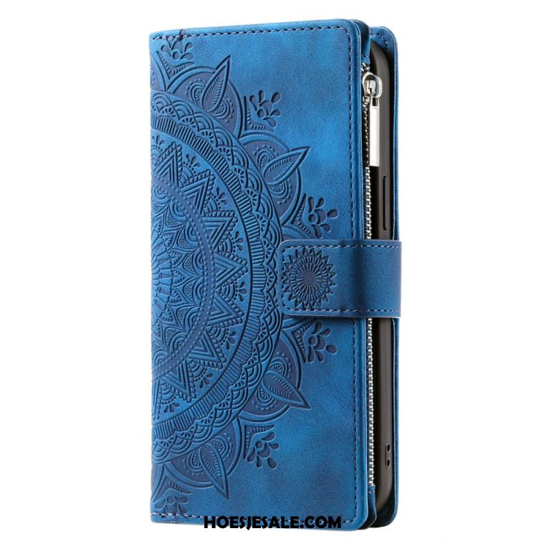 Folio-hoesje Xiaomi 15 Pro Telefoonhoesje Portemonnee Met Mandala-suède-effect