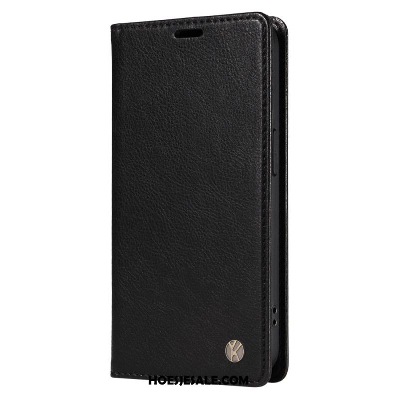 Folio-hoesje Xiaomi 15 Pro Yikatu Leer-effect