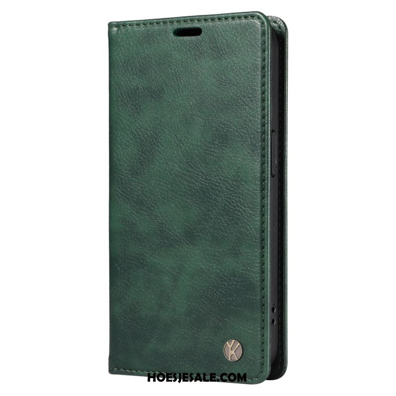 Folio-hoesje Xiaomi 15 Pro Yikatu Leer-effect