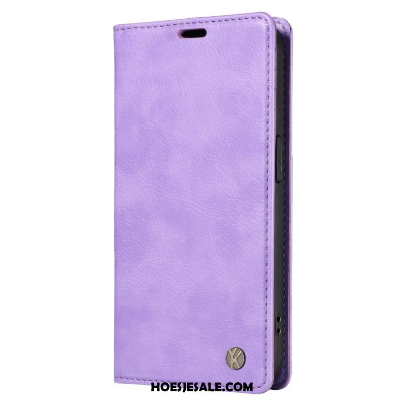 Folio-hoesje Xiaomi 15 Pro Yikatu Leer-effect