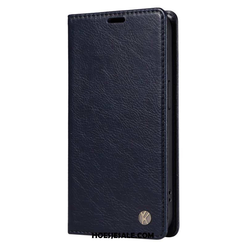 Folio-hoesje Xiaomi 15 Pro Yikatu Leer-effect