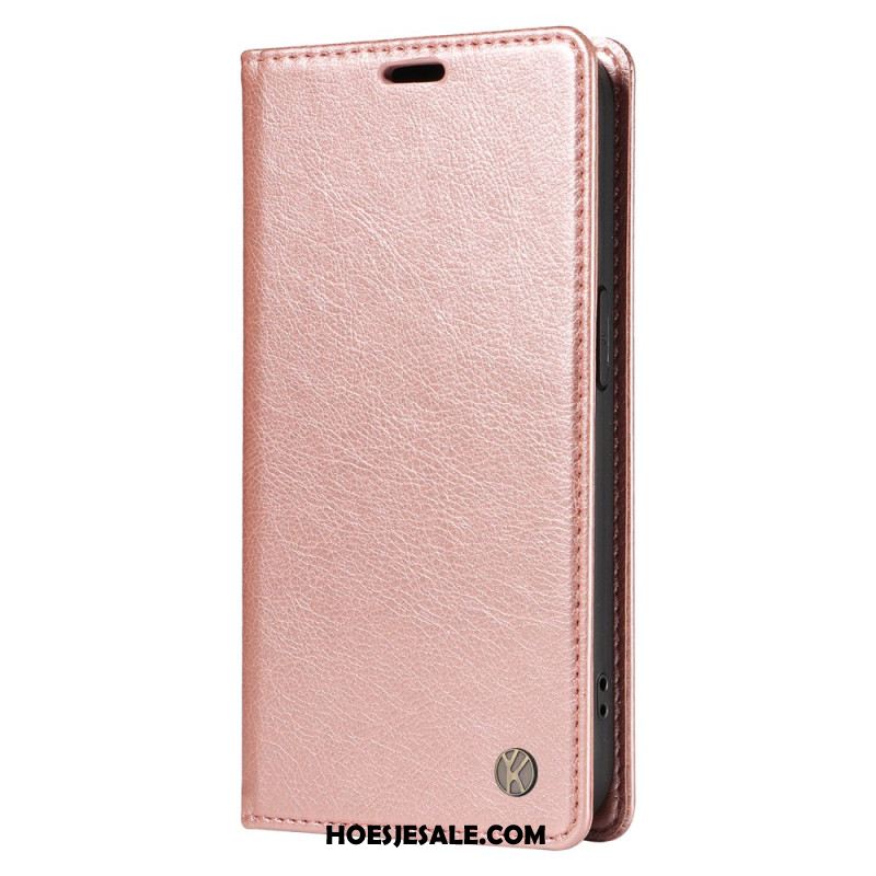 Folio-hoesje Xiaomi 15 Pro Yikatu Leer-effect