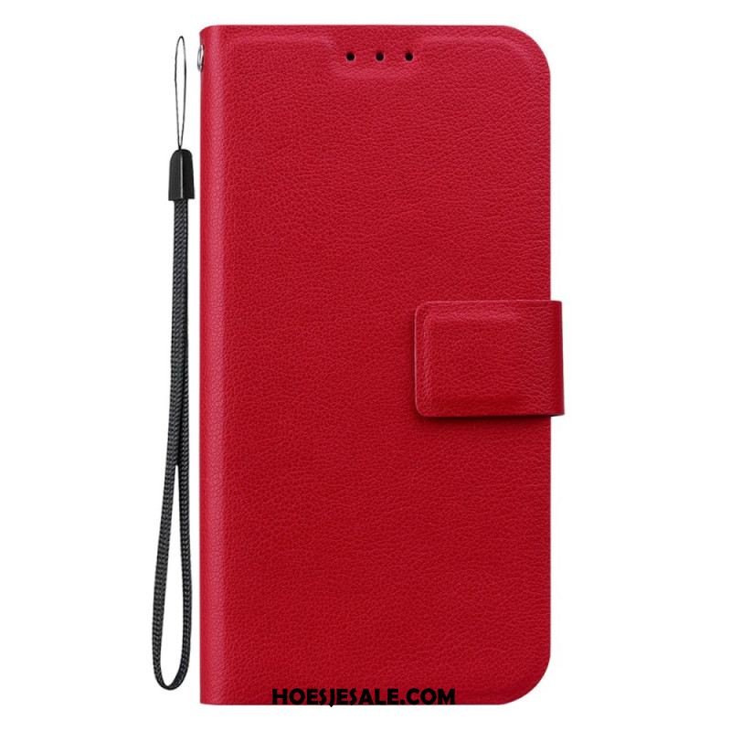 Folio-hoesje Xiaomi 15 Telefoonhoesje Klassiek Bandje