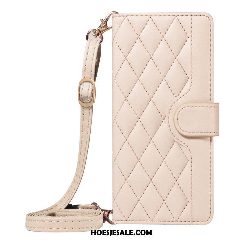 Folio-hoesje Xiaomi 15 Ultra Gevoerd Met Riem En Schouderriem