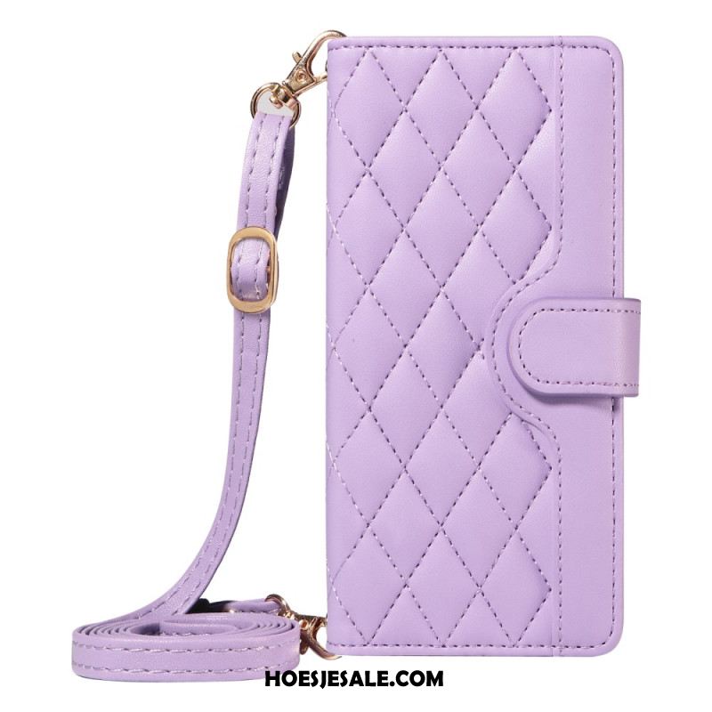 Folio-hoesje Xiaomi 15 Ultra Gevoerd Met Riem En Schouderriem