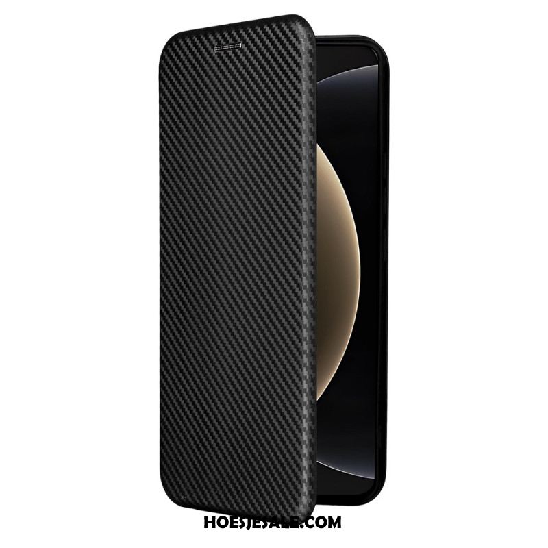 Folio-hoesje Xiaomi 15 Ultra Telefoonhoesje Geborsteld Koolstofvezel