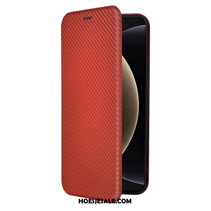 Folio-hoesje Xiaomi 15 Ultra Telefoonhoesje Geborsteld Koolstofvezel