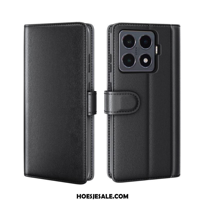 Folio-hoesje Xiaomi 15t Pro Echt Leer