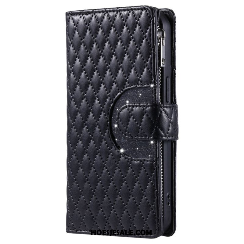 Folio-hoesje Xiaomi 15t Pro Telefoonhoesje Gewatteerd Met Ritsvak