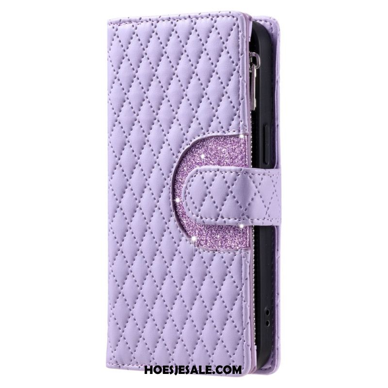 Folio-hoesje Xiaomi 15t Pro Telefoonhoesje Gewatteerd Met Ritsvak