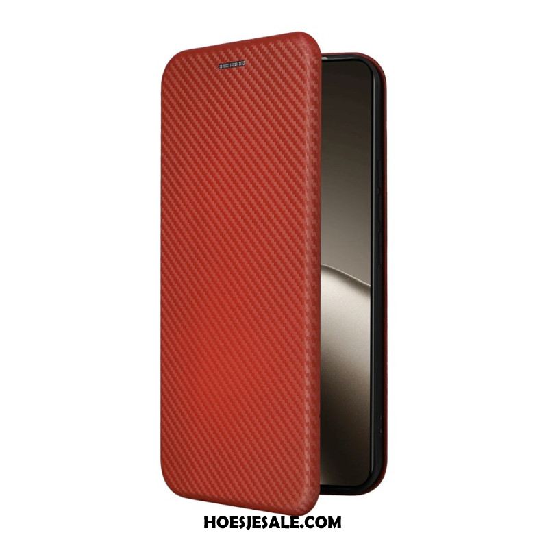 Folio-hoesje Xiaomi 15t Pro Telefoonhoesje Koolstofvezel