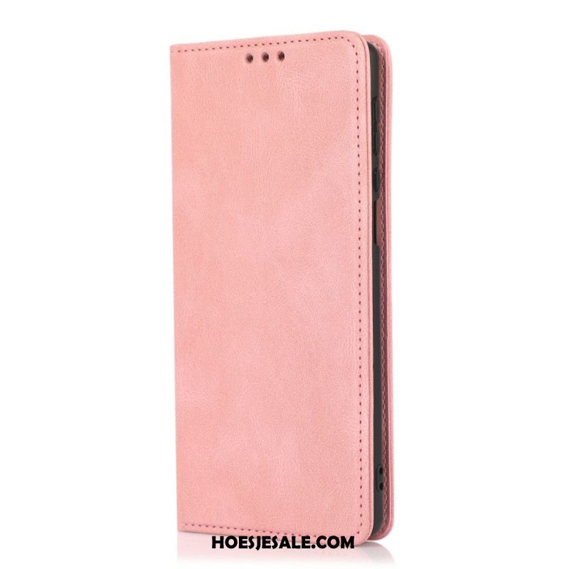 Folio-hoesje Xiaomi 15t Suède-effect Bescherming Hoesje