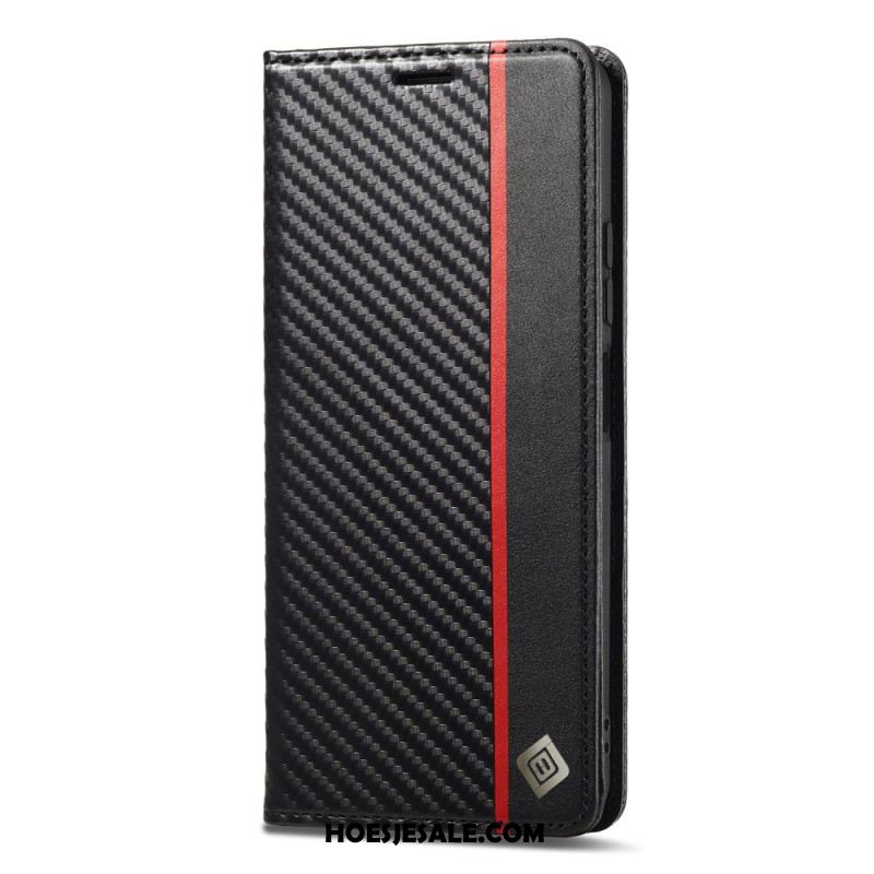 Folio-hoesje Xiaomi 15t Telefoonhoesje Koolstofvezel