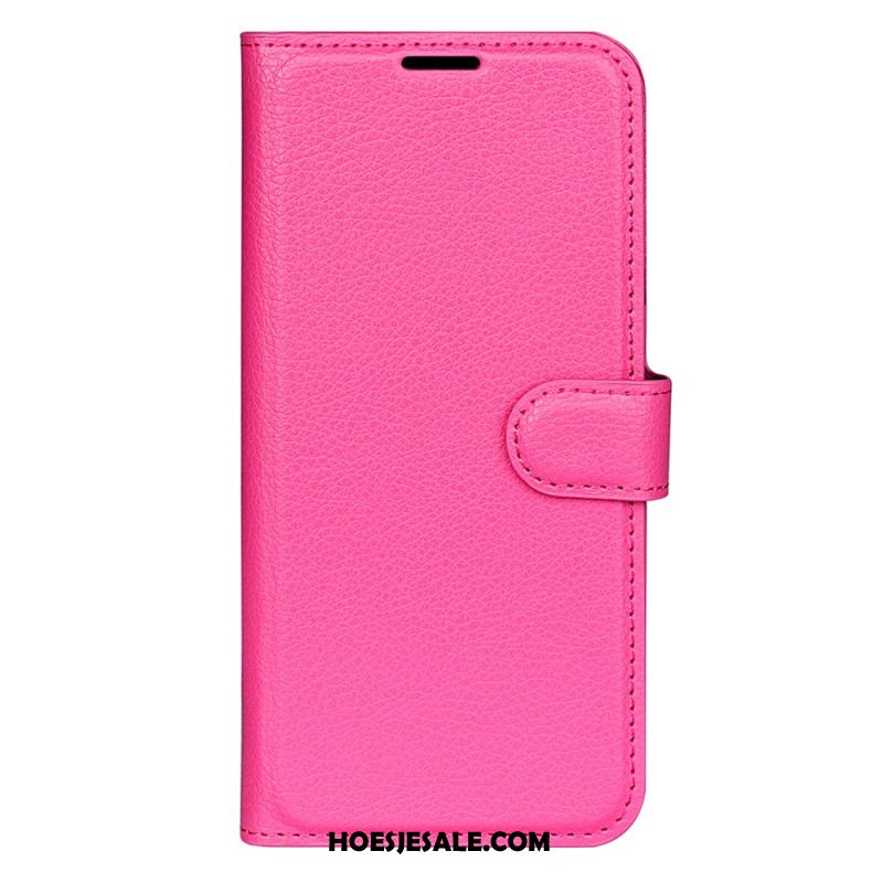 Folio-hoesje Xiaomi 17 Klassiek Lychee Kunstleer