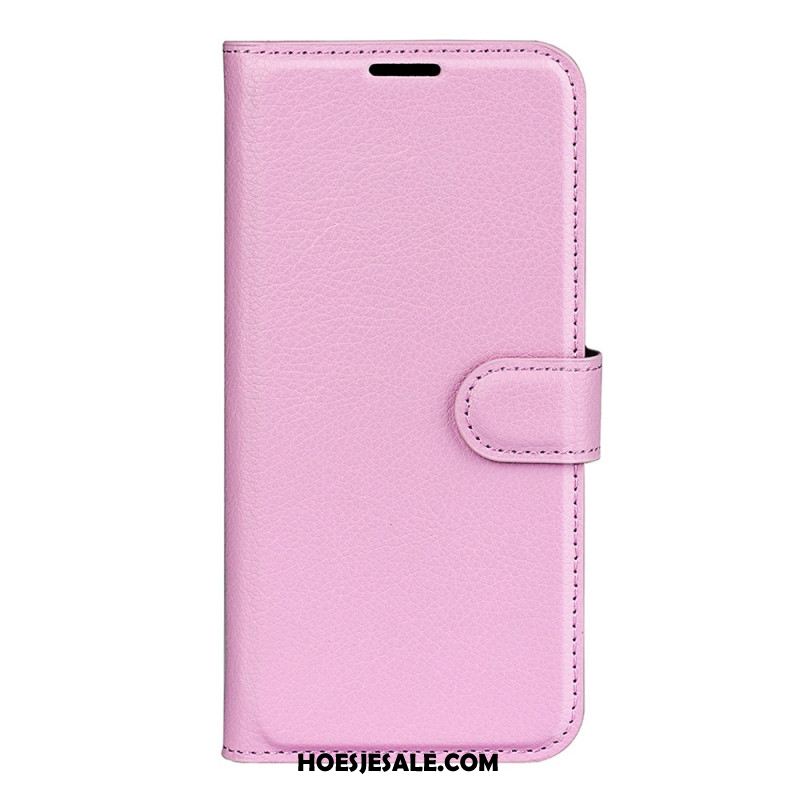 Folio-hoesje Xiaomi 17 Klassiek Lychee Kunstleer