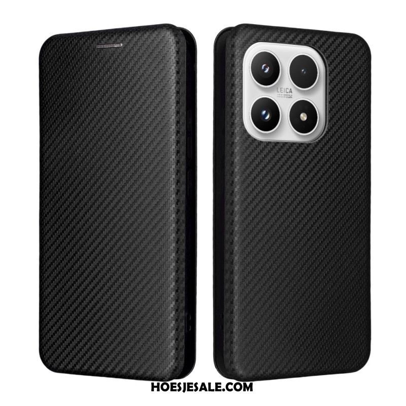 Folio-hoesje Xiaomi 17 Koolstofvezelstructuur