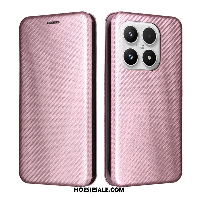 Folio-hoesje Xiaomi 17 Koolstofvezelstructuur