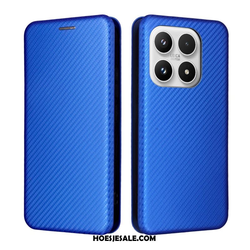 Folio-hoesje Xiaomi 17 Koolstofvezelstructuur