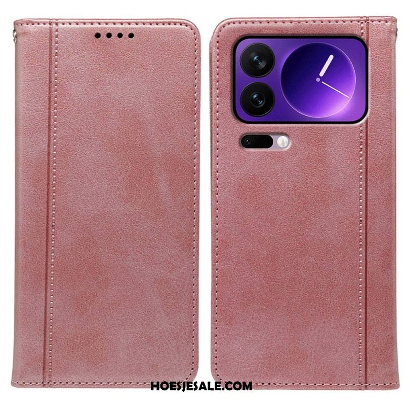 Folio-hoesje Xiaomi 17 Pro Max Bies Bescherming Hoesje