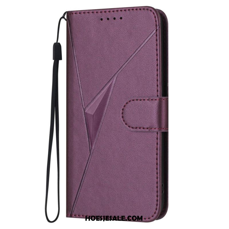 Folio-hoesje Xiaomi 17 Pro Telefoonhoesje Driehoekspatroon