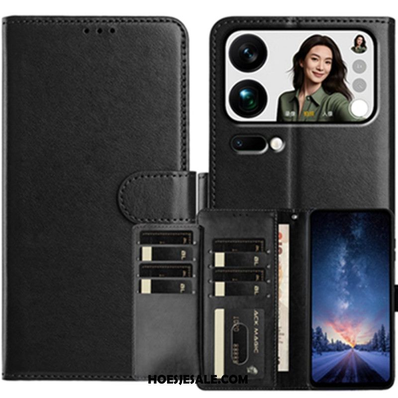 Folio-hoesje Xiaomi 17 Pro Telefoonhoesje Portemonnee Met 8 Kaartsleuven