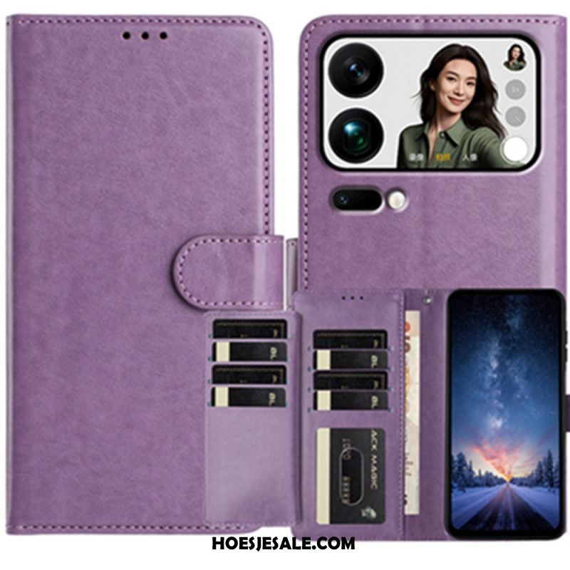 Folio-hoesje Xiaomi 17 Pro Telefoonhoesje Portemonnee Met 8 Kaartsleuven