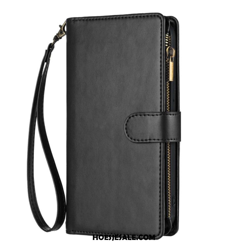 Folio-hoesje Xiaomi 17 Pro Telefoonhoesje Portemonnee Met Rits En Riem