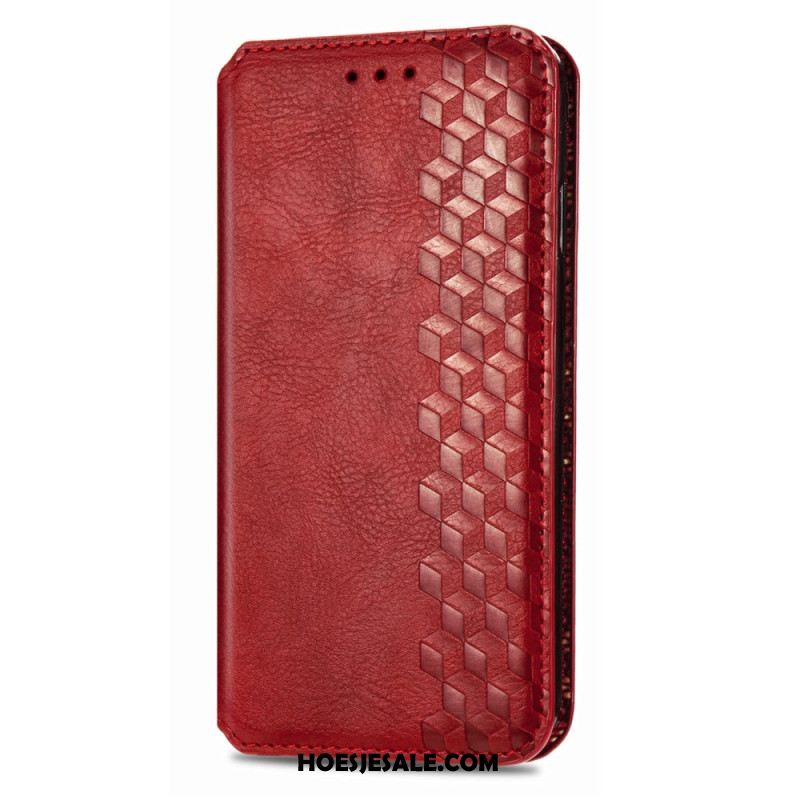 Folio-hoesje Xiaomi 17 Pro Telefoonhoesje Vintage Diamantpatroon