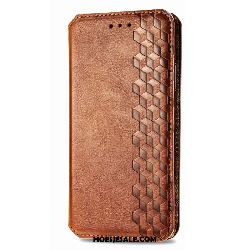 Folio-hoesje Xiaomi 17 Pro Telefoonhoesje Vintage Diamantpatroon