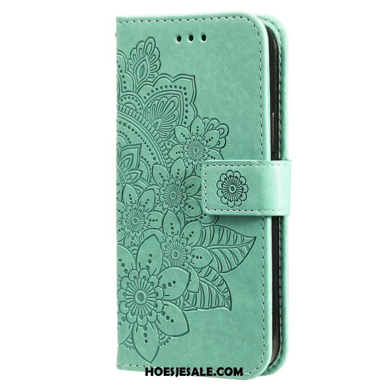 Folio-hoesje Xiaomi Redmi Note 13 5g Bloemenprint Met Riempje