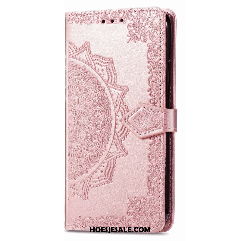Folio-hoesje Xiaomi Redmi Note 13 5g Telefoonhoesje Barok Mandala Met Riempje