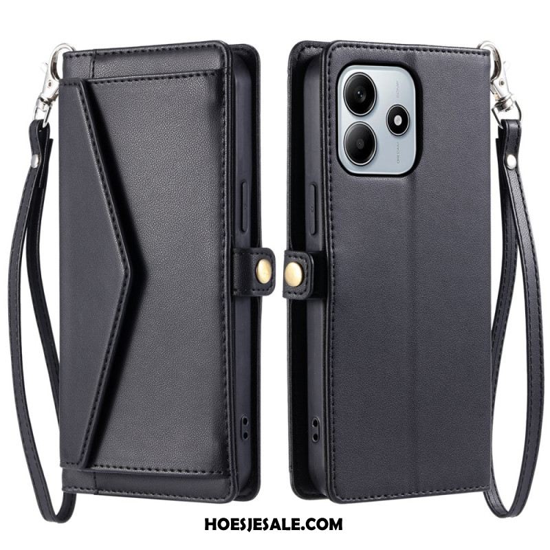 Folio-hoesje Xiaomi Redmi Note 14 4g Hoesje Met Koord