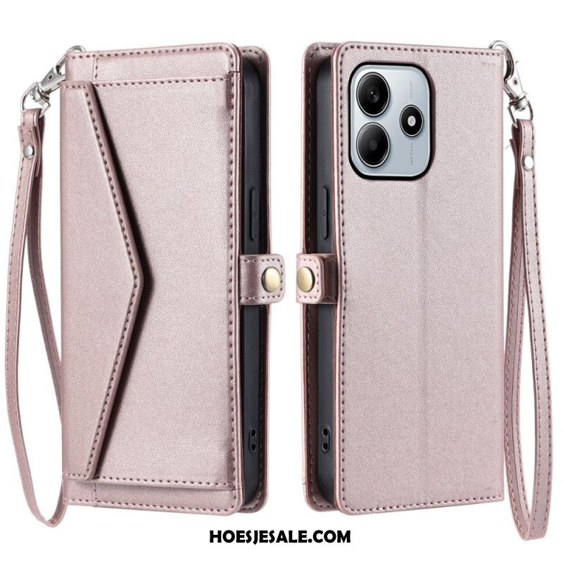 Folio-hoesje Xiaomi Redmi Note 14 4g Hoesje Met Koord