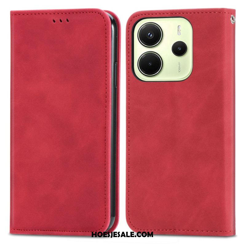 Folio-hoesje Xiaomi Redmi Note 14 4g Suède-effect